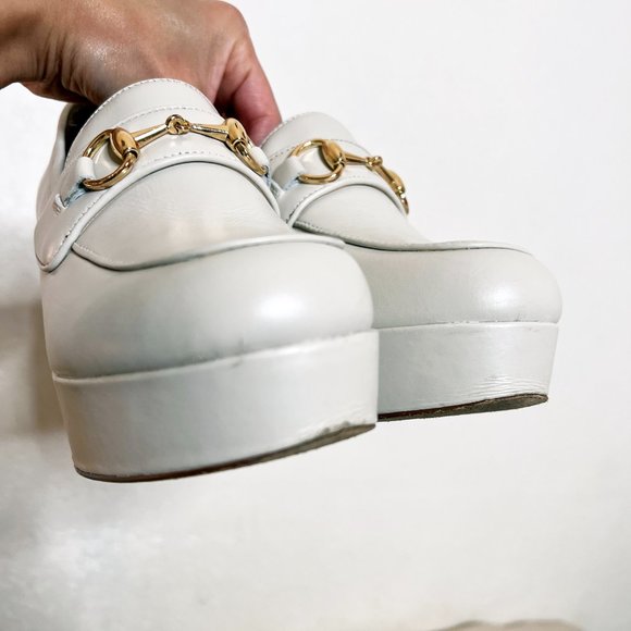 Steve Madden Cinderella White Leather Slip On Loafers 7.5 - Picture 10 of 11